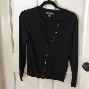 Eddie Bauer cardigan, size small, black